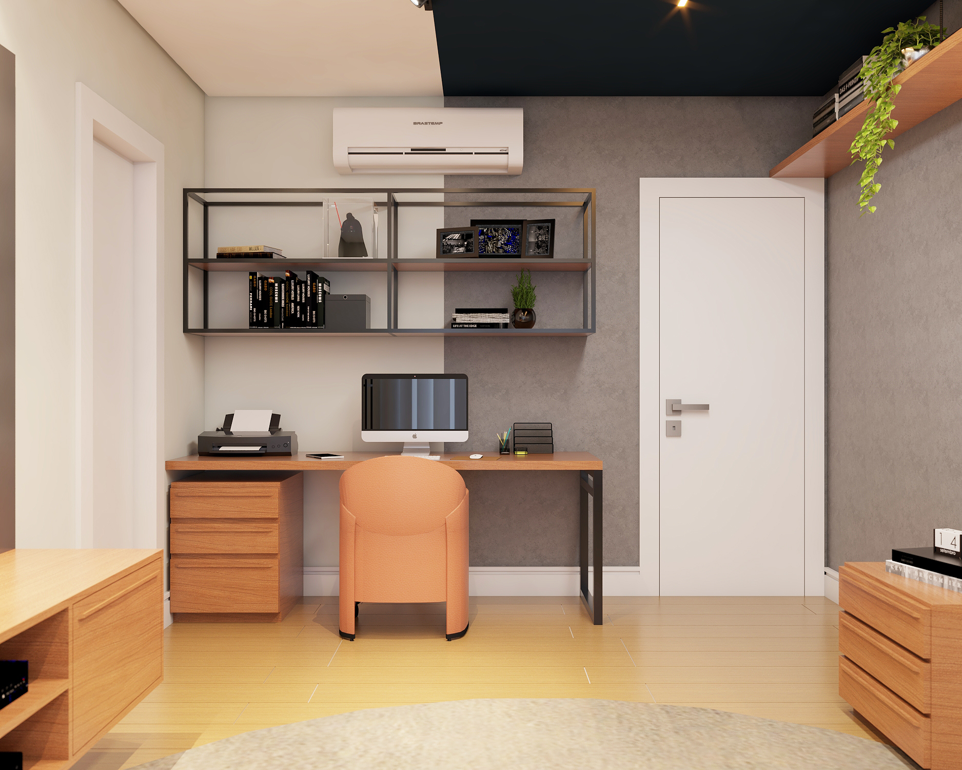 Quarto - espaço de estudos - móveis - modulados - adolescente